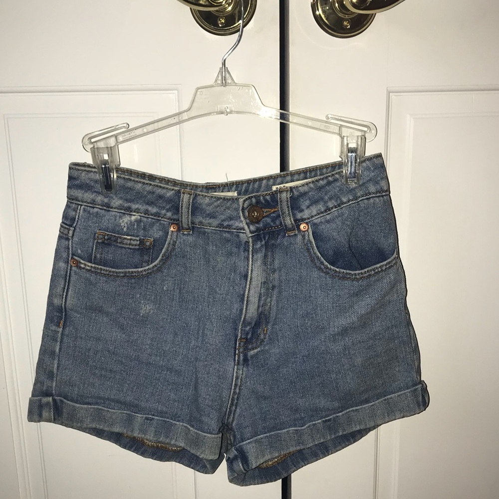 High waisted Mom jean shorts